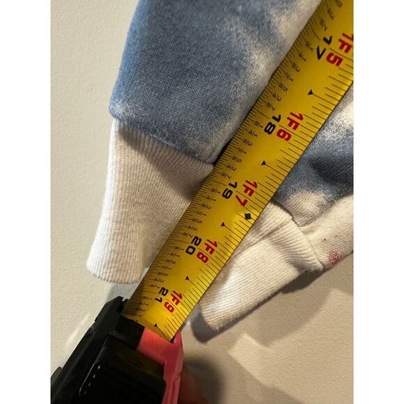 Disney Size Small Tie Dye Red Blue Mickey Mouse Cropped Hoodie Collector - Picture 8 of 11